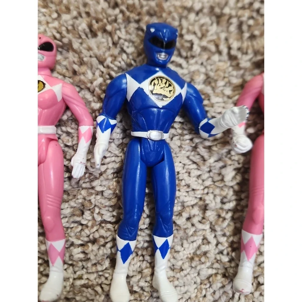 Lot Of 3 1995 Saban Power Ranger Figurines 4-inches